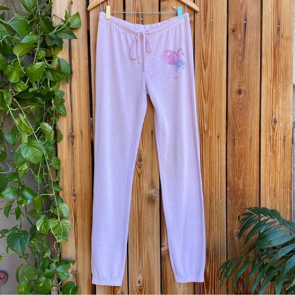 Wildfox Pink Pegasus Sweatpants